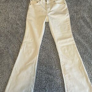 Levi's White 726 Flare Jeans